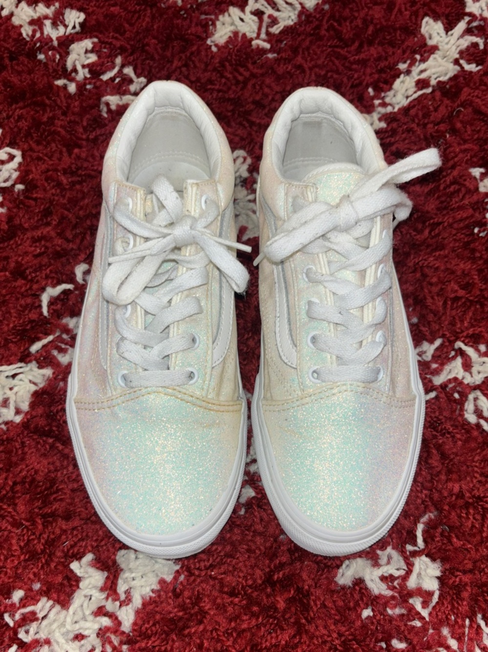Vans Old Skool UV Glitter Pink Color-Changing Sneakers - W8/M6.5